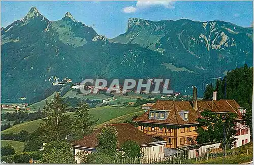 Cartes postales moderne Foyer de Montbarry Gruyeres Dents de Broc du Chamois et du Bourgoz