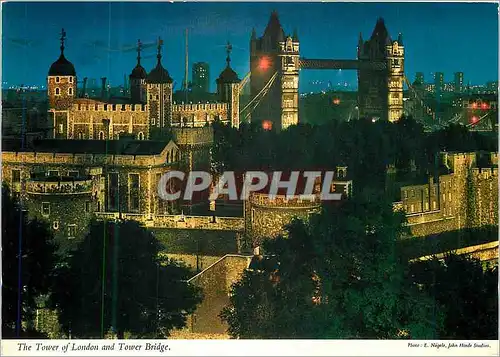 Cartes postales moderne The Tower of London and Tower Bridge