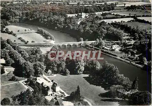 Cartes postales moderne Charlemagne (Mayenne) Villiers  La France vue du Ciel Le Pont de la Valette sur la Mayenne