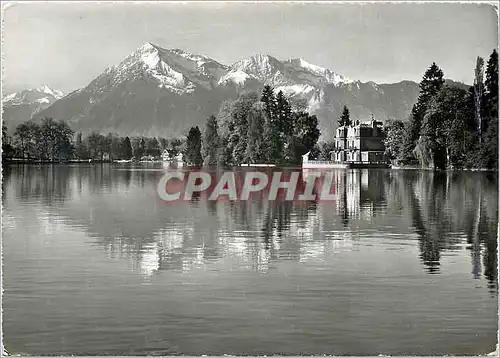 Cartes postales moderne Thun Aarebassin mit Niesen