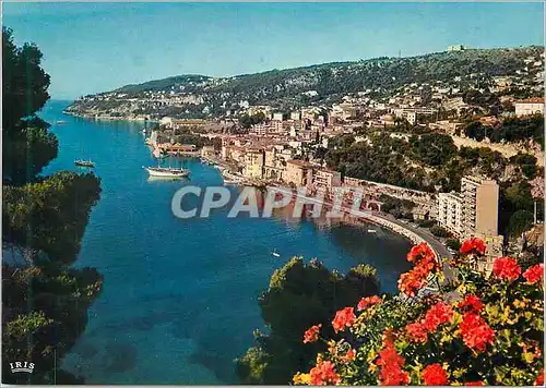 Cartes postales moderne La cote d azur villefranche sur mer vue generale