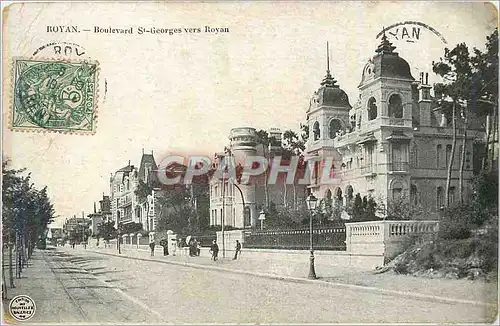 Cartes postales Royan boulevard st goerges vers royan