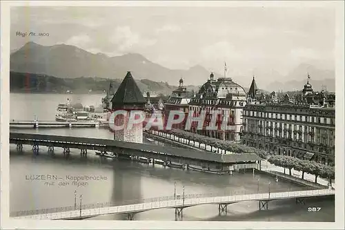 Cartes postales moderne Luzern kappelbrucke