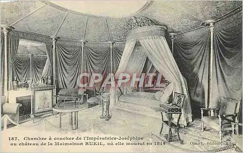 Cartes postales Chambre a coucher de l imperatrice josephine