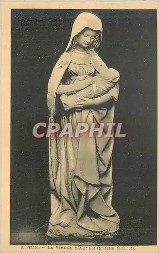 Cartes postales Autun La Vierge d Autun Musee Rolin