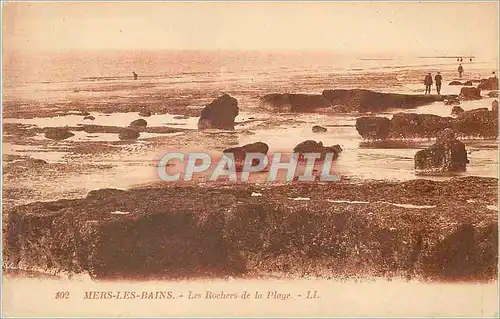 Cartes postales Mers les Bains Les Rochers de la Plage