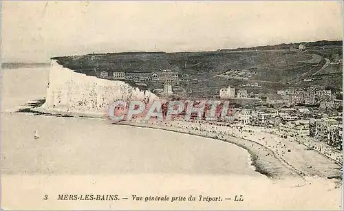 Cartes postales Mers les Bains Vue generale prise du Treport