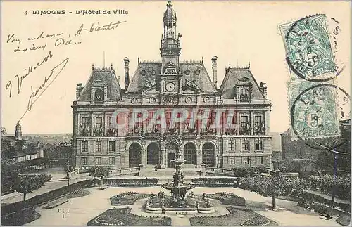 Cartes postales Limoges Hotel de Ville