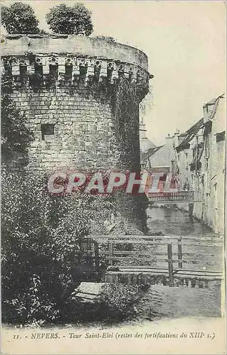 Cartes postales Nevers Tour Saint Eloi resles des fortifications du xiii s