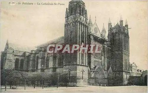 Cartes postales Poitiers La Cathedrale St Pierre