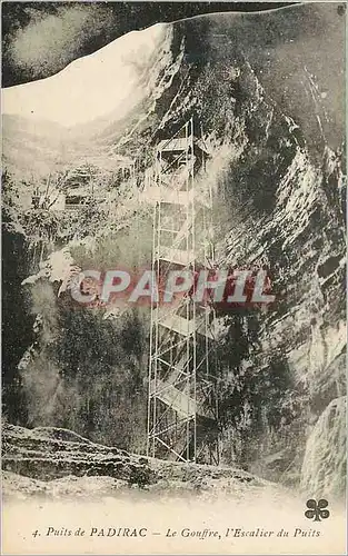 Cartes postales Puits de Padirac Le Gouffre l Escalier du Puits