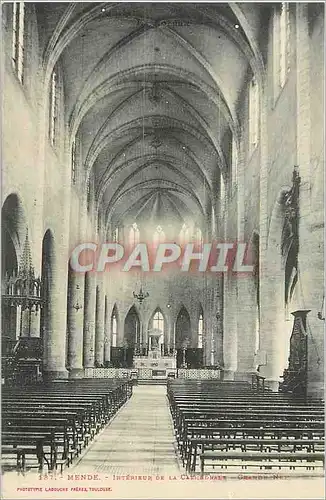 Cartes postales Mende Interieur de la Cathedrale