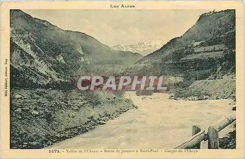 Cartes postales Les Alpes Vallee de l Ubaye Route de Jausiers a Saint Paul Gorges de l Ubaye