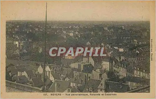 Cartes postales Nevers Vue panoramique Rotonde et Casernes