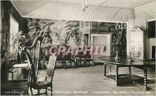 Cartes postales moderne De Sandvigske Samlinger Lillehammer Stortuen i Prestegarden Harpe