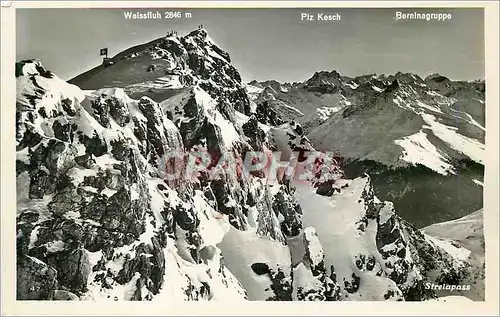 Cartes postales moderne Parsenn Weissfluh mit Blick gegen Piz Kesch und Berninagruppe