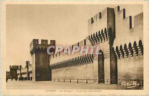 Cartes postales Avignon Les Remparts Boulevard Saint Michel