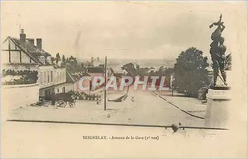 Cartes postales Seignelay Avenue de la Gare (1er Vue)