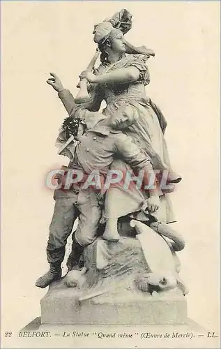 Cartes postales Belfort La Statue Quand meme �uvre de Mercie