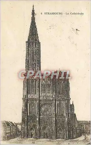 Cartes postales Strasbourg La Cathedrale