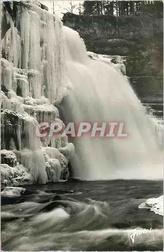 Cartes postales moderne Villers Le Lac Frontiere Franco Suisse Le Sauf du Doubs en hiver