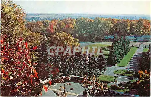 Cartes postales moderne Lachute Quebec Canada Grotte de Notre Dame de Lourdes L'Eglise