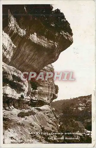 Cartes postales moderne Les Eyzies Capitale Prehistorique Les Grands Rochers