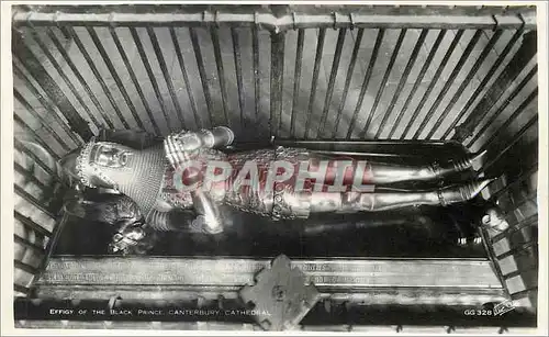 Cartes postales moderne Canterbury Cathedral Effigy of the Black Prince