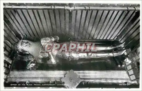 Cartes postales moderne Canterbury Cathedral Effigy of the Black Prince