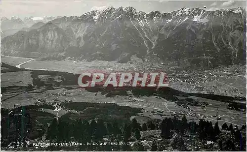 Cartes postales moderne Patscherkoflseilbahn Blick auf Innsbruck