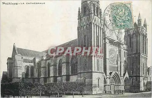 Cartes postales Poitiers La Cathedrale