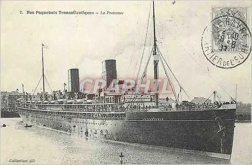 REPRO Nos Paquebots Transatiantiques La Provence Bateau