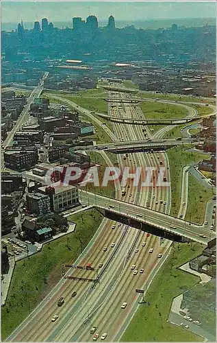 Cartes postales moderne Looking Toward the Chicago Loop John F Kennedy Expressway