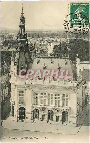 Cartes postales Sens L'Hotel de Ville