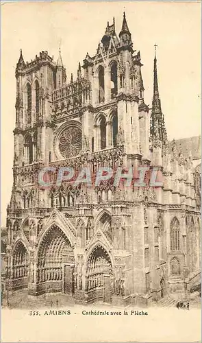 Cartes postales Amiens cathedrale la fleche