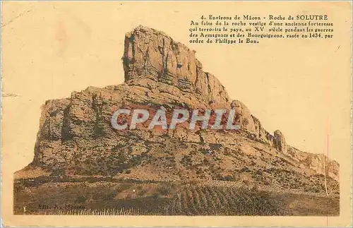 Cartes postales Environ de macon roche de solutre