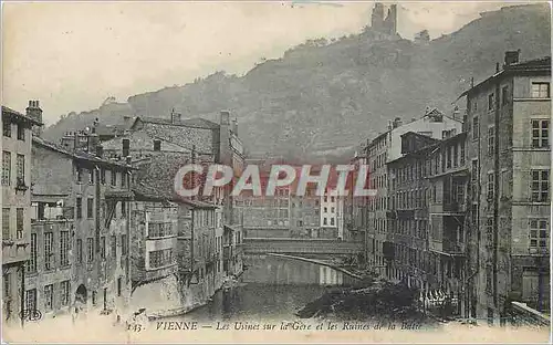 Cartes postales Vienne les usines sur la gere et les ruines de la