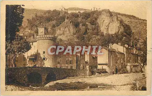 Cartes postales Meyrueis la tour de l horloge et la chapelle