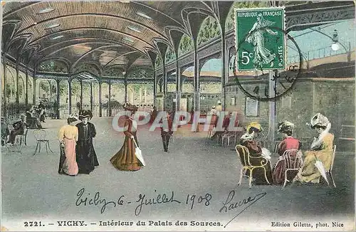 Cartes postales Vichy interieur du palais des sources