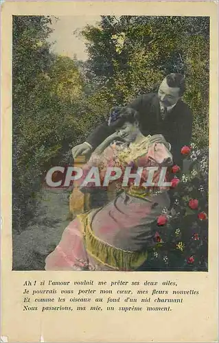 Cartes postales Ah Si L'Amour Voulait me Preter ses Deux Ailes