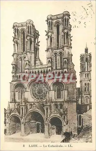 Cartes postales Laon La Cathedrale