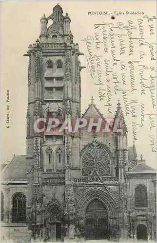 Cartes postales Pontoise Eglise St Maclou