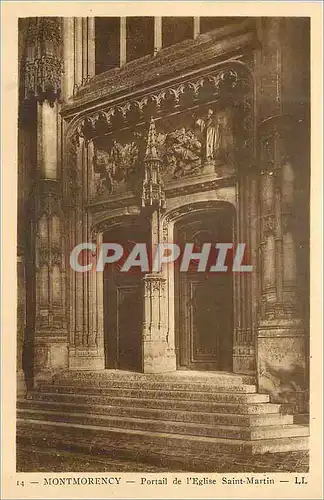 Cartes postales Montmorency Portail de L Eglise Saint Martin