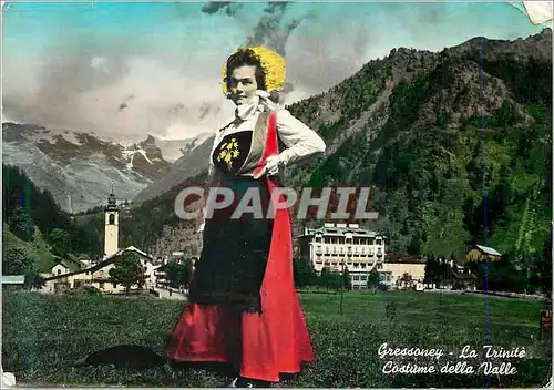 Cartes postales moderne Gressoney La Trinite Costume della Valle