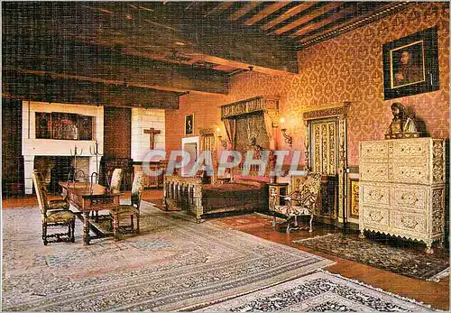 Cartes postales moderne Bourdeilles (Dordogne) Interieur du Palais Renaissance (XVIe S) Chambre Charles Quint