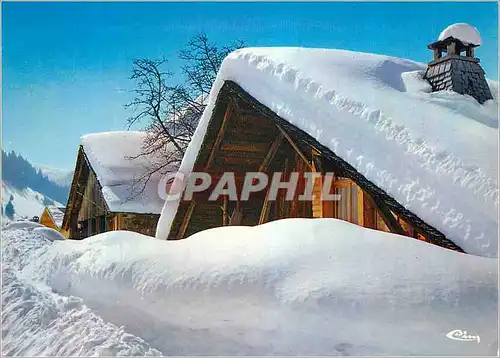 Cartes postales moderne Neige et Soleil Les Chalets sous la Neige