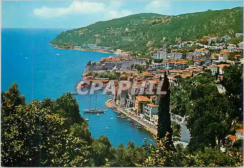 Cartes postales moderne Villefranche sur Mer Cote d'Azur Vue Generale au Fond Le Mont Boron