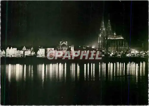 Cartes postales moderne Koln am Rhein Festbeleuchtung