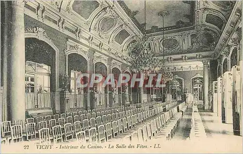 Cartes postales Vichy Interieur du Casino La Salle des Fetes