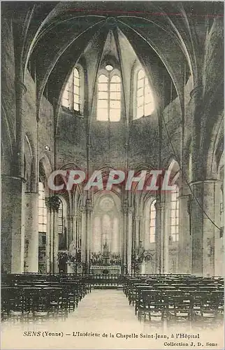 Cartes postales Sens (Yonne) L'Interieur de la Chapelle Saint Jean a l'Hopital